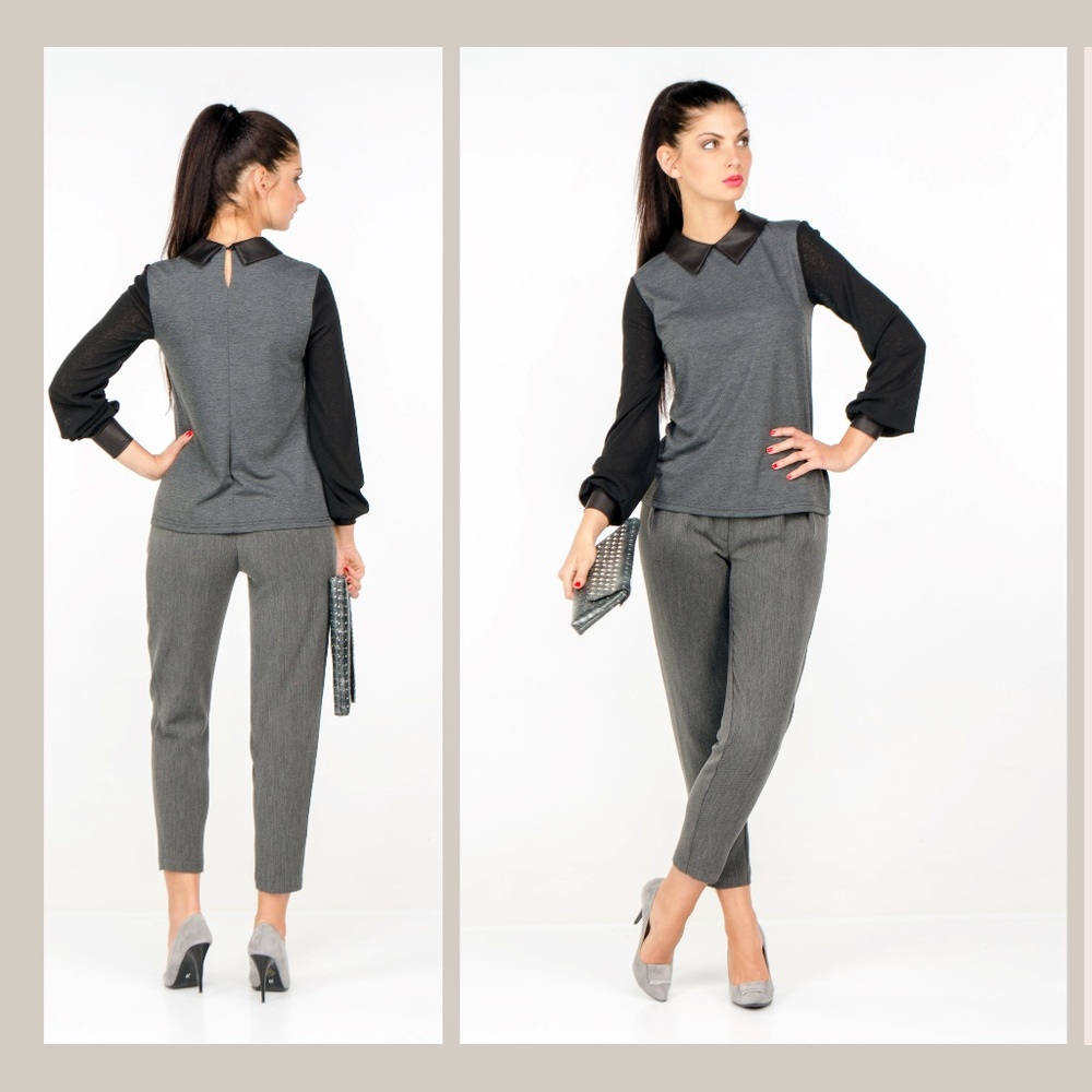 LONG SLEEVE OFFOCE BLOUSE MADE IN EUROPE